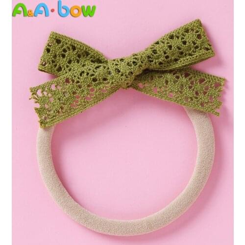 10pcs/bag New Elastic Nylon Hair Band Baby Girl Hairbands for Children Hair Accessories Kids Baby Bows Headband Hair Clips