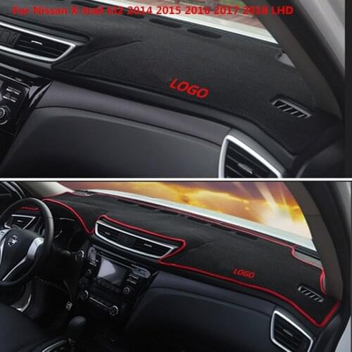 For Nissan X trail-t32 2014 2015 2016 2017 2018 Car LHD Dashboard Avoid Light Pad Platform Instrument Table cover mat Acessories