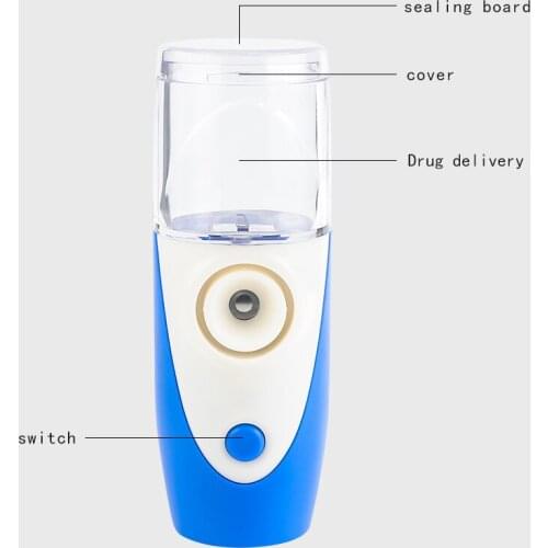 Home Handheld Ultrasonic Nebulizer Inhaler Machine Inhalator Kids Adults Built-in Lithium Battery Humidifier Sprayer Chargeable