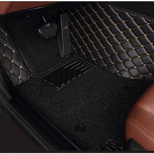 Custom Double layer car floor mats for subaru forester XV BRZ Outback Legacy Tribeca Impreza all models car mats 5 seat