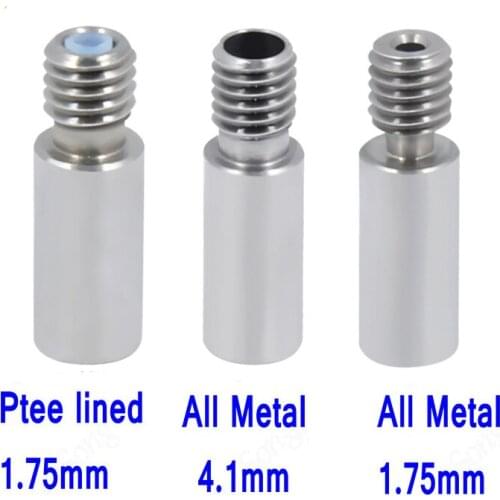 E3D Extruder Heat Break Dual Hotend J-head Throats Heat Break for 1.75/4.1mm Filament Upgrade 3D Printer Parts