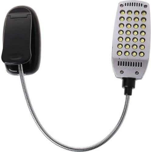 Flexible USB/Battery Power 28 LED Bulbs Light Clip-on Bed Table Lamp New 62KD