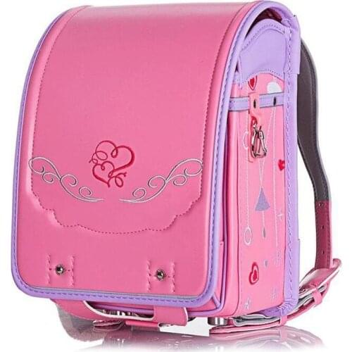 PU Leather School Bags for Girls 2021 NEW Japanese School Bag Orthopedic Backpacks for Primary School Students 1-3 Grades