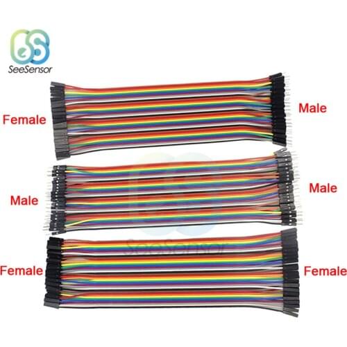 Dupont Line 15CM 40Pin Male to Male + Male to Female and Female to Female Jumper Wire Dupont Cable for Arduino DIY KIT