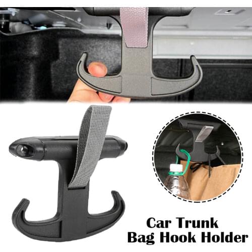 Car Auto Trunk Bag Hook Hanger Holder High Strength Plastic Hooks Bag Hook Black Car Trunk Portable Hook For Car Accessories