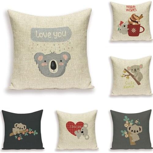 Printed Linen Cushion Cases Girl Sofa Pillows Covers Shabby Abstract Cushions Cover Eye Geometric Patterns Pillow Case