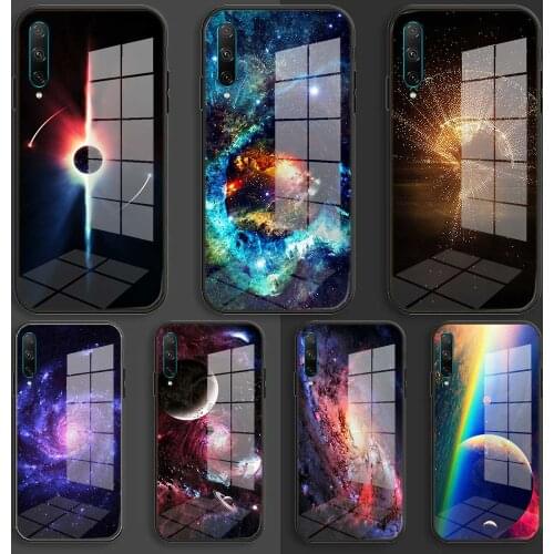 Soft Glass Case For Huawei Honor 30 20 10 Lite Pro 10i 20i 9a 8a 8x Balck Cover starry sky universe