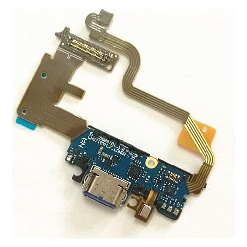New For LG G7 Thinq G710 Micro USB Charger Dock Connector Charging Port Microphone Flex Cable Replacement Parts