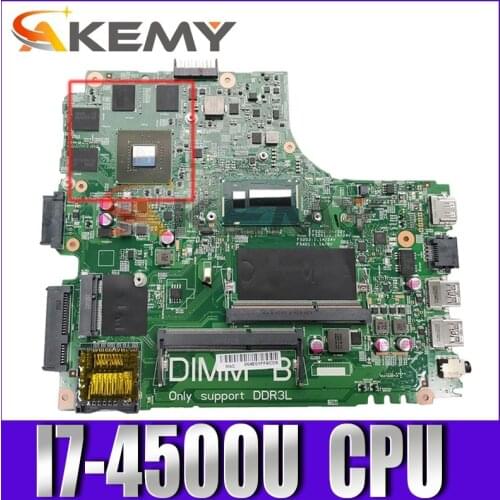 Original Laptop motherboard For DELL Inspiron 14R 3437 5437 I7-4500U Mainboard 12307-2 CN-01C6NT 01C6NT N14P-GT-A2