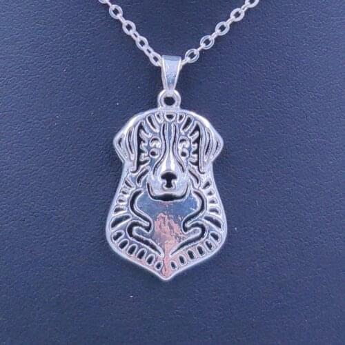 Bernese Mountain Dog Animal Pendant Necklace Gold Silver Plated Jewelry For Women Male Female Girls Ladies Punk AKC N092