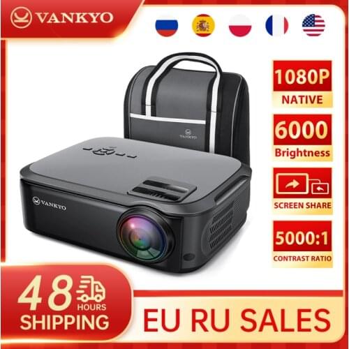 VANKYO Performance V620 Projector Native1080P 200" Display 50000 Hours LED Projector for IOS Android Home/Out Entertainment