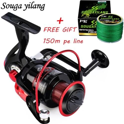 Sougayilang Freshwater 13BB 2000-7000 Series Spinning Reel Max Drag 8KG Carp Fishing Reel for Bass Fishing Tackle