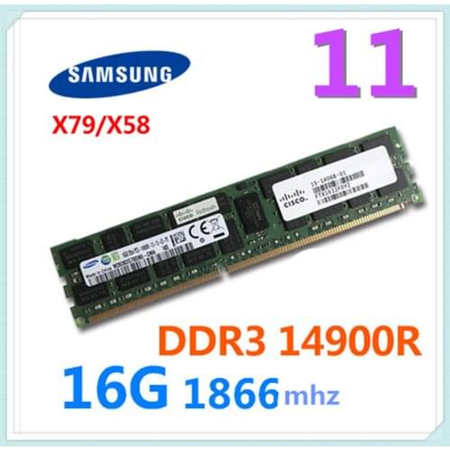 SAMSUNG DDR3 14900R Violet 16G 1866MHZ Memory Bar Server Memory Bar for X79 X58