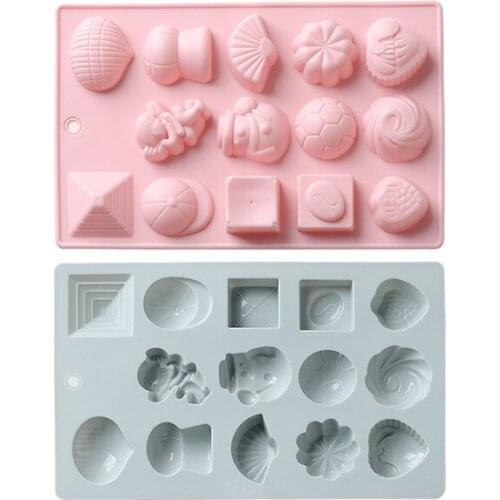 Silicone Mold Cake Cartoon Chocolate Gummy Silicon Mould Tray Candy Fondant Mould Cake Decorating Tools Baking Accessories