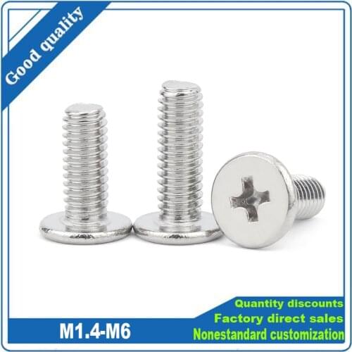 50pcs Black White Nylon Plastic Phillips Pan Head Cross Recess Round Screw M2 M3 M4 Metric Threaded Bolt Nut length 5mm-25mm