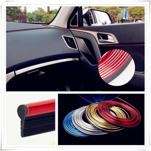 Car interior Decoration thread Insert Strip for Peugeot 206 307 406 407 207 208 308 508 2008 3008 4008 6008 301 408