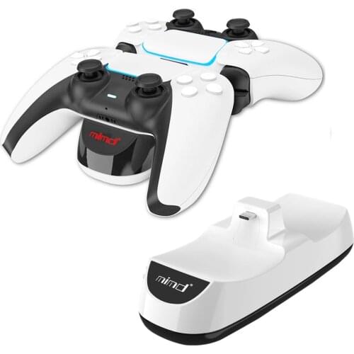 Dual USB Charging Dock Station Stand Cradle Charger Base For Sony Playstation 5 PS5 P5 Gamepad Game Controller Power Supply