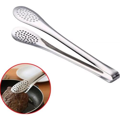 4 Sizes Stainless Steel Food Tongs Hollow Out Heat Resistant Non-Stick Salad Barbecue Tongs For Home Party Kitchen Accessories