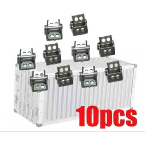 10Pcs Metal Mini Hinge For 1/14 Scale Remote Control Car Tamiya Rc Truck Tractor Container