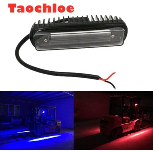 1x 6 Inch 10-80v 30w Red Flood Beam 48v LED Forklift Forktruck Red Danger zone LED forklift warning light redzone