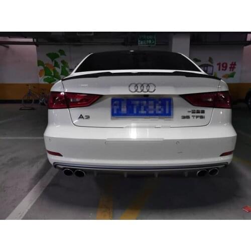 2014 2015 2016 2017 2018 New design For Audi A3 S3 8V spoiler rear trunk roof spoiler by black white or DIY primer color paint