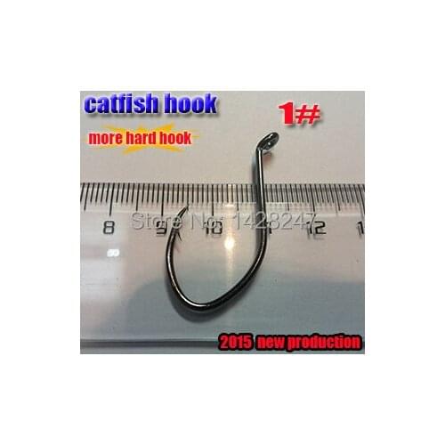 2016 fishing hook catfish hook size:1# more hard quantity:100pcs/lot high carbon steel