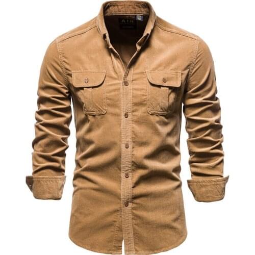 Мужские вельветовые рубашки ASSTSERIES MILITARE China At AliExpress