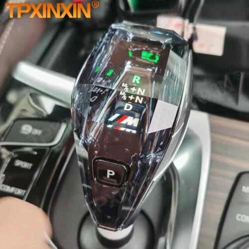 TPXINXIN Car Gearbox Crystal Handles Gear Shift Knob Lever Stick Head For BMW 3 Series X5 X6 X7 Z4 2019 2020 Car Crystal Handles