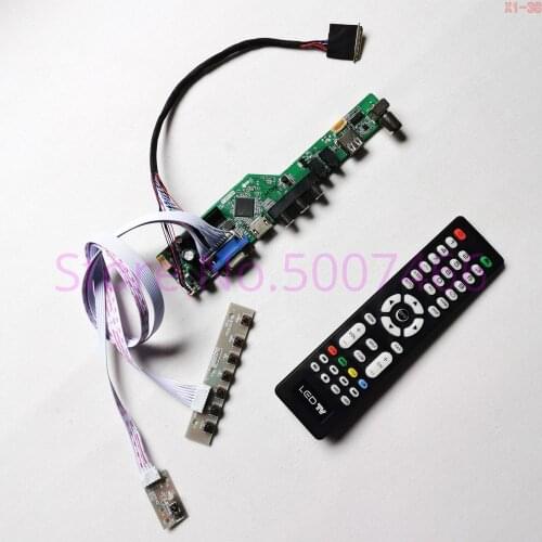 For LTN156AT30-T01 laptop LCD screen LVDS 1366*768 WLED 40-pin 15.6" /VGA/AV/Audio/RF/USB TV56 controller driver board kit