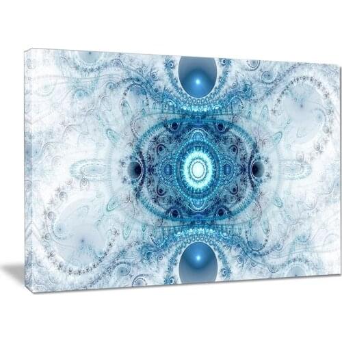 Home Decor Hd Prints Poster Pictures Light Blue Fractal Pattern Wall Artwork Modular Canvas Painting For Living Room No Framed
