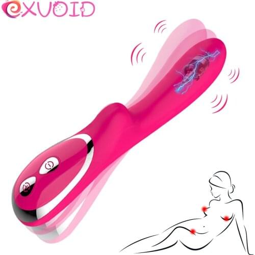 EXVOID Silicone Vibrators for Woman Clitoris Stimulator Powerful Dildo Vibrator G-spot Massager Magic Wand Sex Toys for Women