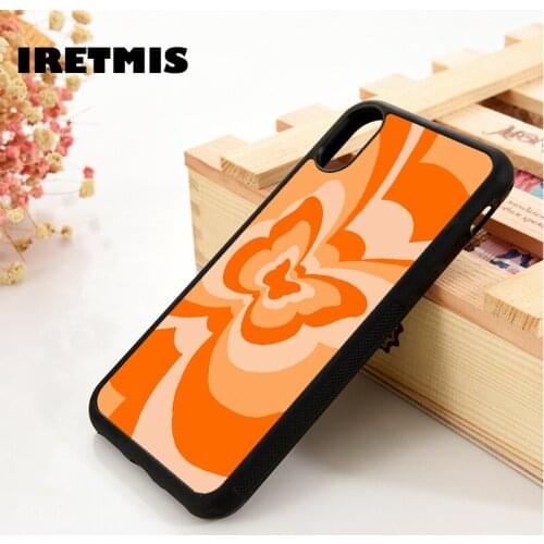 Iretmis 5 5S SE 6 6S Phone Case Cover for iPhone 7 8 Plus X Xs 11 12 MINI Pro Max XR Butterfly Heart Love Infinity Orange