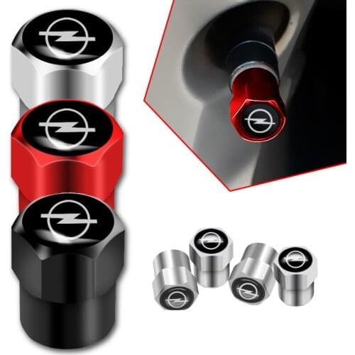 4 Pcs Wheel Tire Valve Stems Caps Cover For OPEL Astra Corsa Insignia Mokka OPC Vectra Zafira Meriva Car Accessories