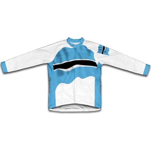 Classic Botswana Mens Winter Bicycle Set Bike Pro Cycling Jersey Suit Team Thermal Fleece Long Sleeve Racing Clothing