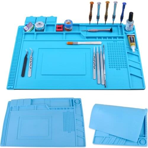 LETAOSK New Heat Insulation Silicone Pad Mat Maintenance Platform for Phone Electrical Soldering Repair Service Heat Solder Tool