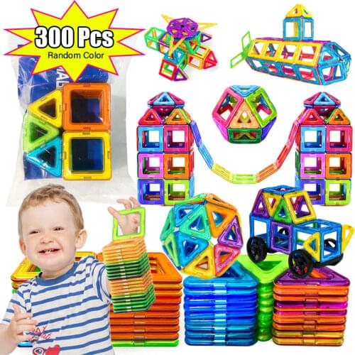Magnetic Designer Magnet Building Blocks Construction Set Magnetic Bircks DIY Toys for Children Gifts