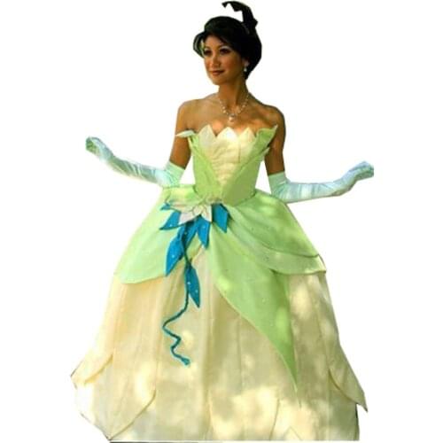 Fancy Dress Adult Women the Frog Cosplay Costume Cosplay Green Costume