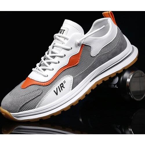 Mens shoes spring/summer 2021 new mesh breathable sports running shoes mens retro white A-Gump daddy trendy shoes