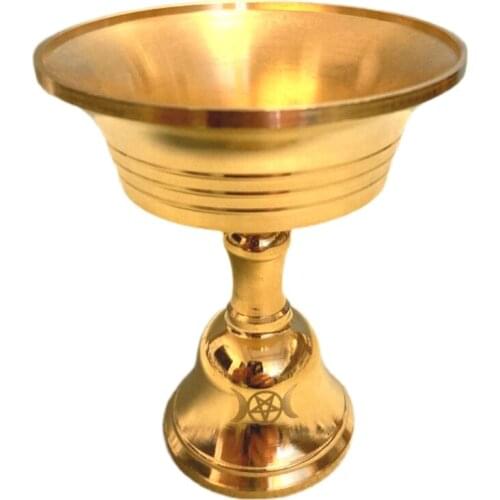 2021 New Moon Candlestick for Candle Ritual Cup Altar Goblet Ceremony Divination Astrological Tool Candleholder Witchcraft Prop