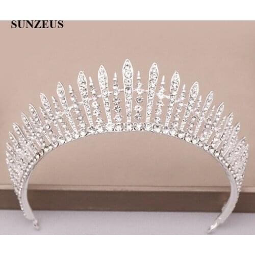 Bride Wedding Accessories Sparkle Crystals Bridal Tiaras And Crowns Princess Party Head Decorations SQ441