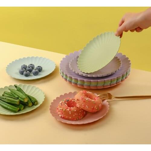 Snack Cake Plate Dining Table Disc Home Kitchen Spit Bone Dish Creative Plastic Tray Snack Tray Garbage Storage Tray