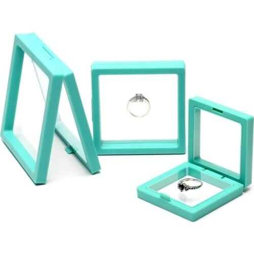 10Pcs Jewelry Display Box Storage Case for Jewellery Bracelet Earring Gem Ring Specimen Collection Coin Medal Holder