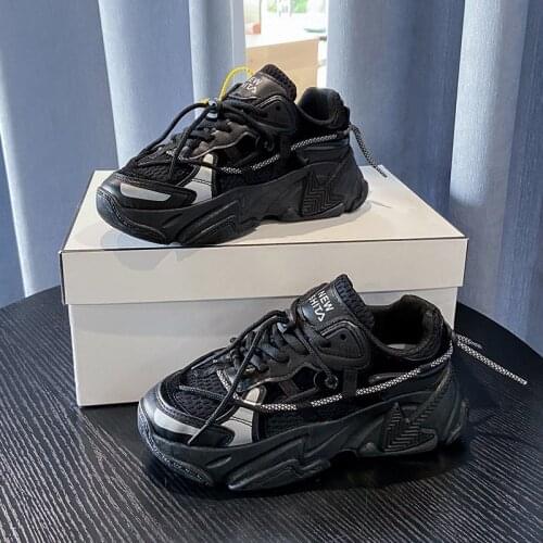 2021 Vulcanize Womens Sneakers Height Increasing Zapatillas Air Mesh Female Platform Shoe Breathable Sports Running Shoes Women