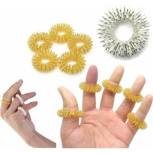 1pcs Finger Massage Ring Acupuncture Health Care Body Acupressure Massager Health Care Body Massager Relax Hand Massage Finger