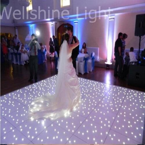 1pc Size 60*60cm Led white starlit dance floor uplights for wedding party