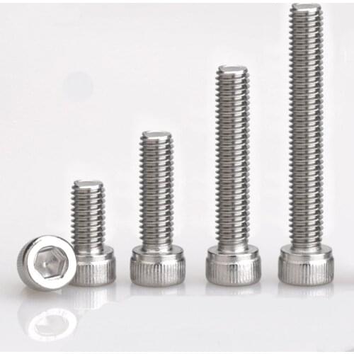 1pcs Cap Head Hex Socket Screws M8 M10 M12 A4 Stainless Steel Allen Bolts Fastener