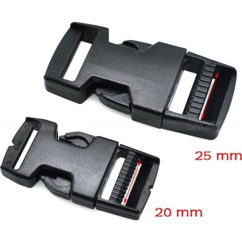 10pcs 3/4" and 1"Plastic Side Release Buckle For Tactial Backpack Luggage Webbing 20mm and 25mm