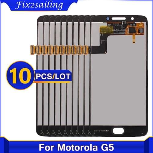 10PCS 5.0'' LCD For Motorola Moto G5 XT1672 XT1676 LCD Display Touch Screen Digitizer Replacement For Moto XT1670 Assembly G5