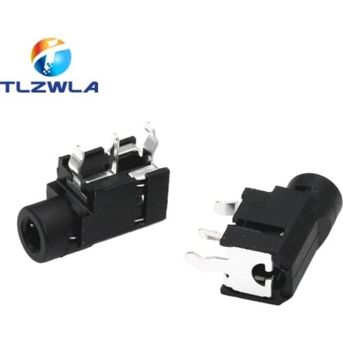 10Pcs PJ-314A 3.5Mm Dual Channel, Stereo Audio Headphone Socket PJ-314 Mono Channel 3Pin Audio Connector