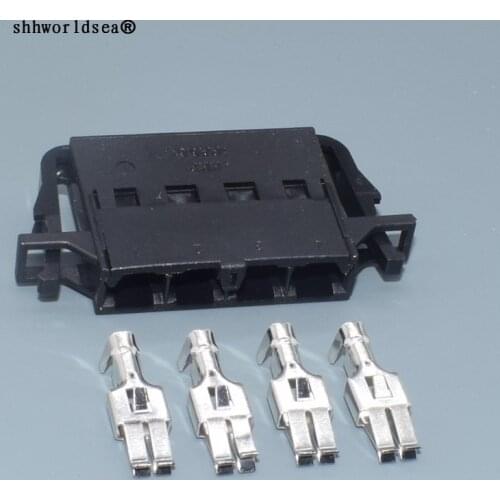 Shhworldsea 1J0972754 For VW Beetle Caddy Golf Jetta For AUDI A3 A4 A6 Fabia Altea 4-Pin Blower Fan Motor Resistor Wiring Plug